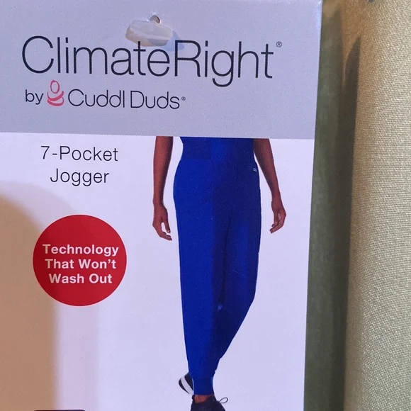 NWT cuddl dubs jogger scrub pants royal blue - Picture 4 of 7